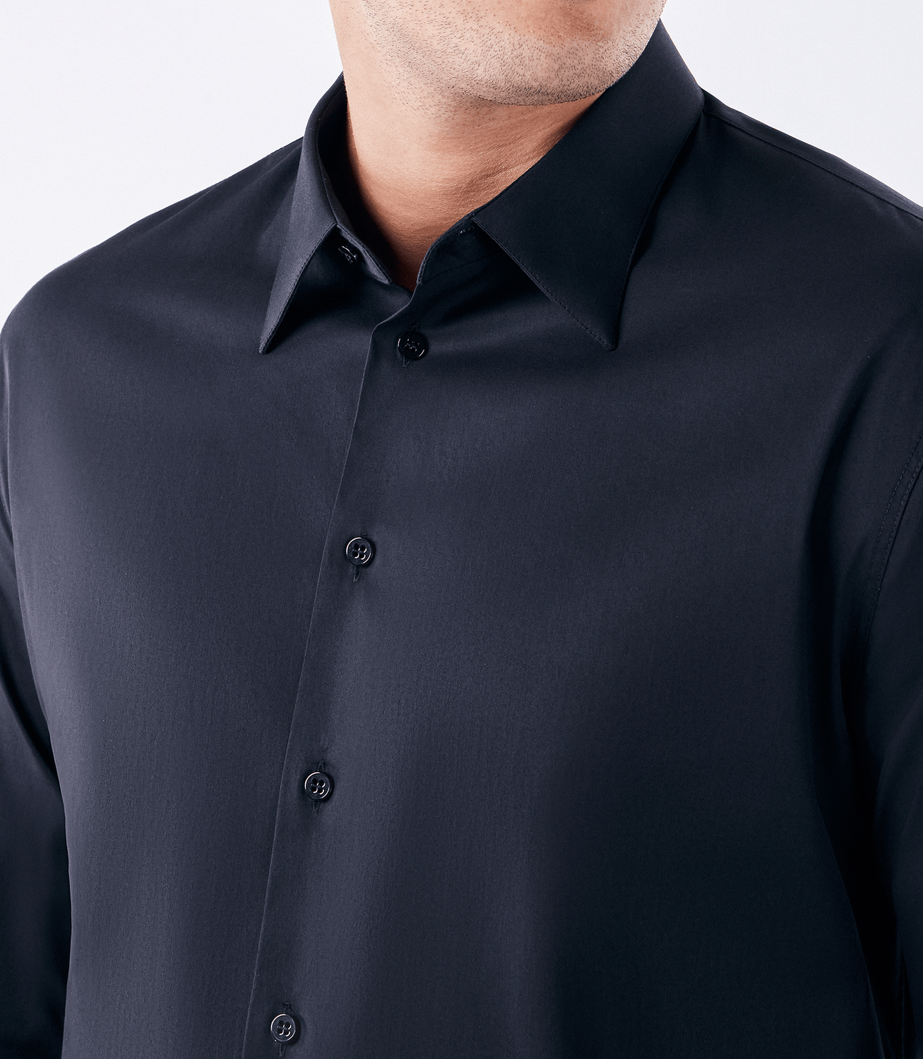 Camisa Social Manga Longa Austin Preto – slide 4