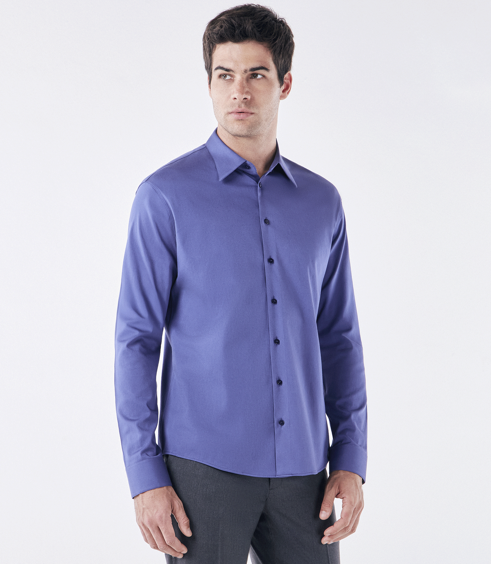 Camisa Social Manga Longa Austin Azul – Ricardo Almeida