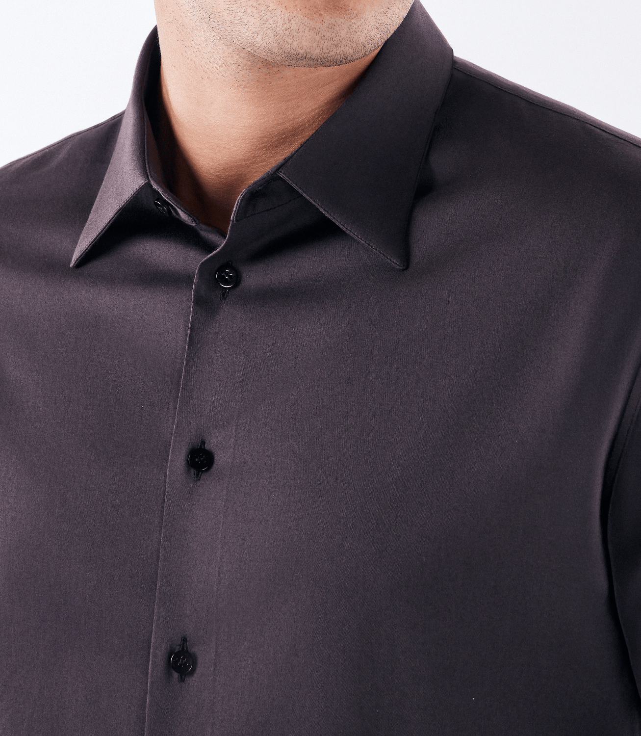 Camisa Social Manga Longa Austin Marrom – slide 4