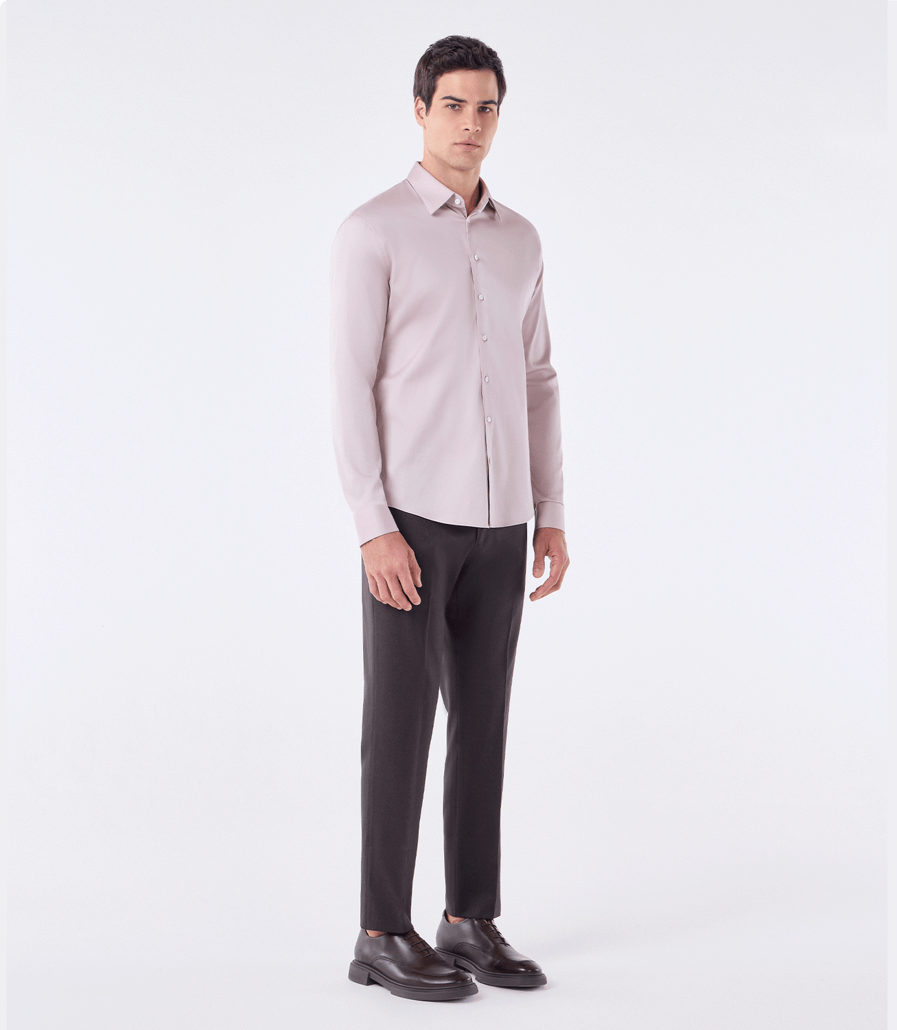 Camisa Social Manga Longa Austin Rosa – slide 2