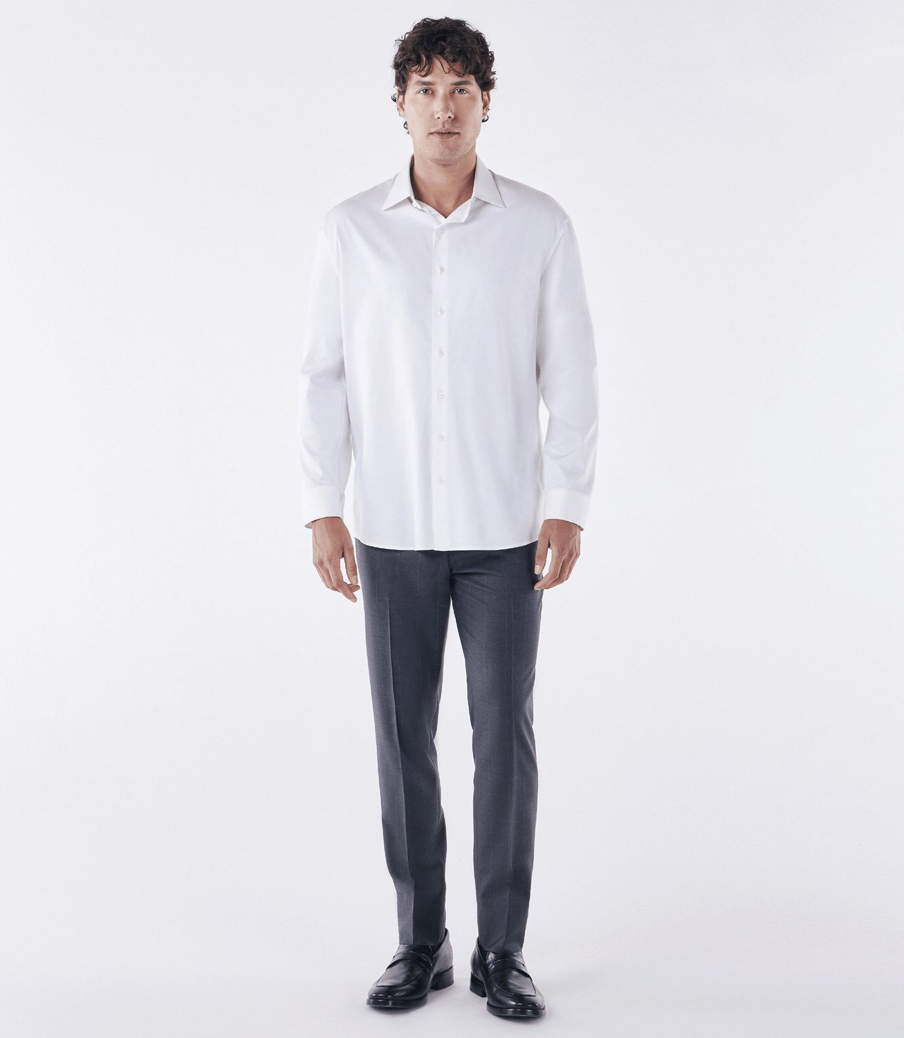 Camisa Social Regular Manga Longa Austin Branco – slide 2