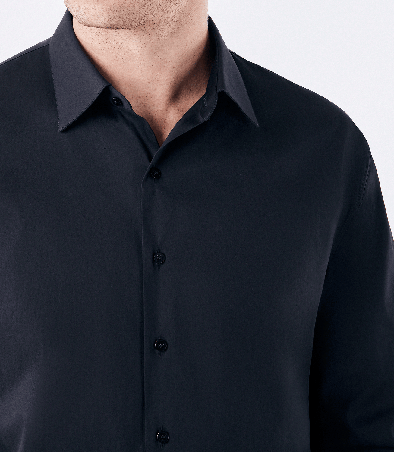 Camisa Social Regular Manga Longa Austin Preto – slide 4