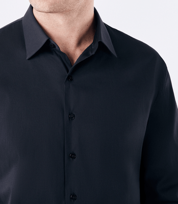 Camisa Social Regular Manga Longa Austin Preto thumbnail 4
