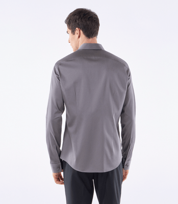 Camisa Social Vista Coberta Cinza thumbnail 3