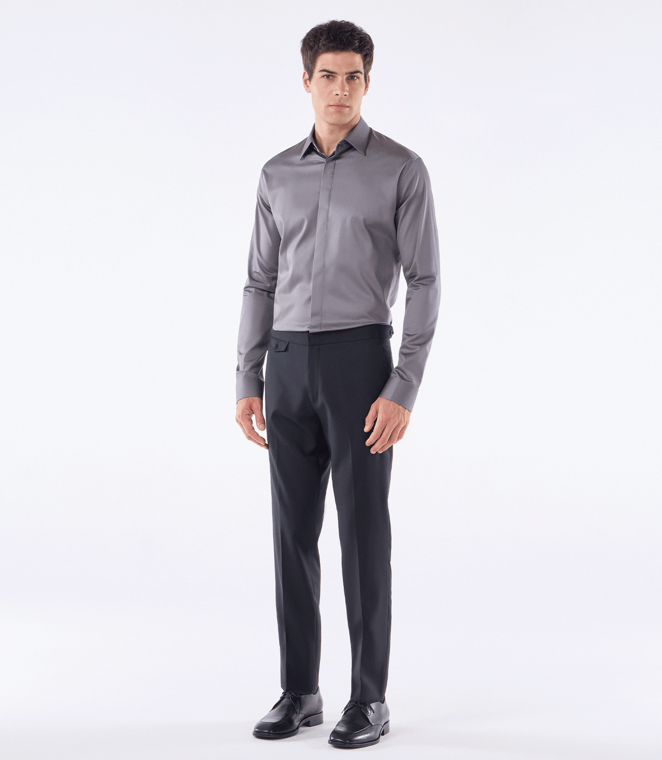 Camisa Social Vista Coberta Cinza – slide 7