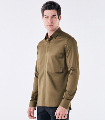 Camisa Tailor Air Pima com Bolso Verde thumbnail 1