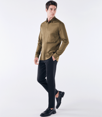 Camisa Tailor Air Pima com Bolso Verde thumbnail 2