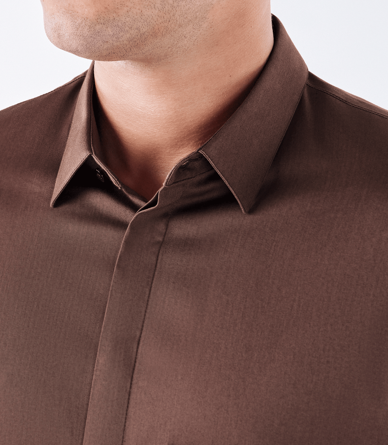 Camisa Tailor Air Pima com Bolso Marrom – slide 4