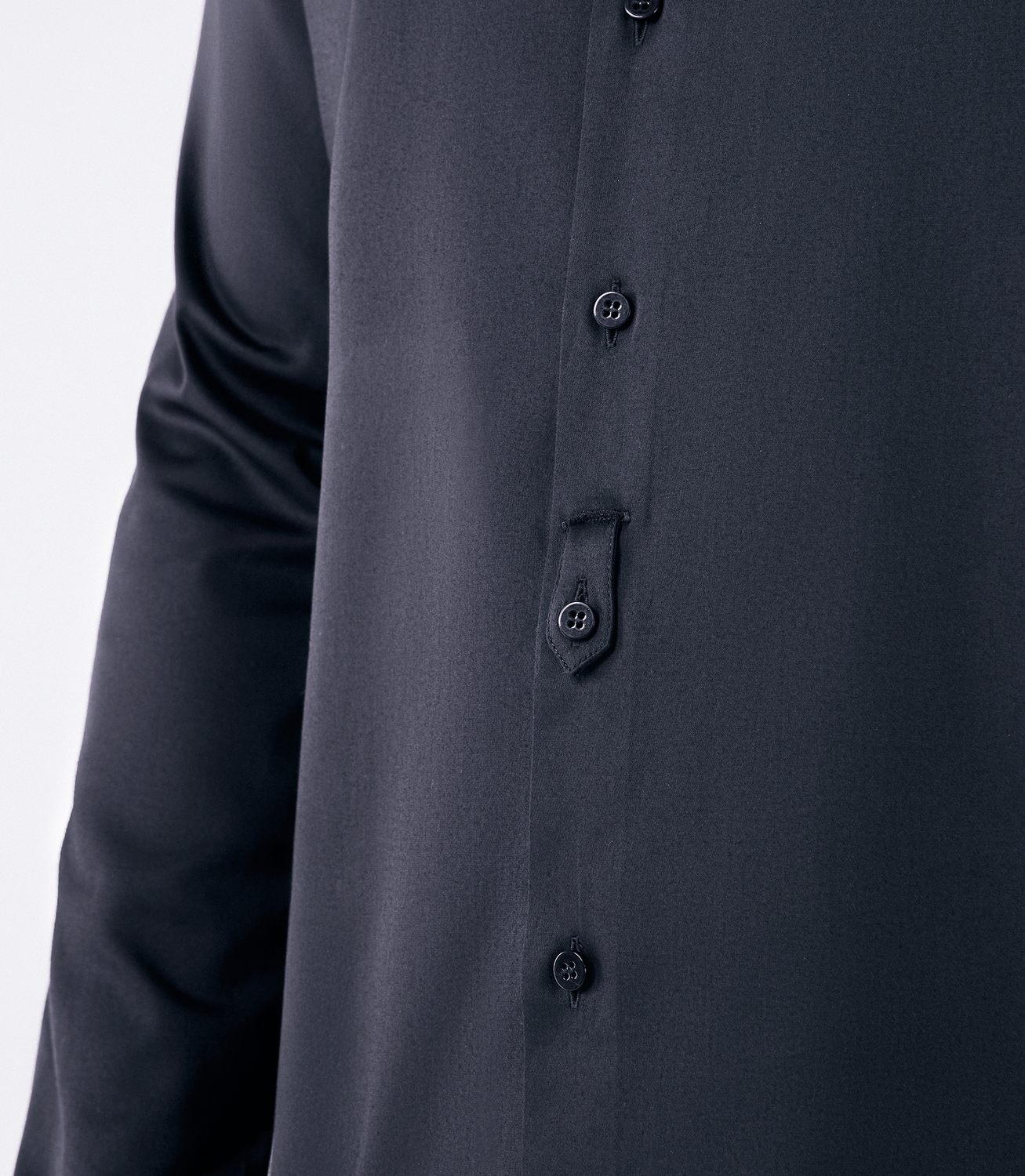 Camisa Manga Longa Tailor Air com Martingale Preto – slide 5