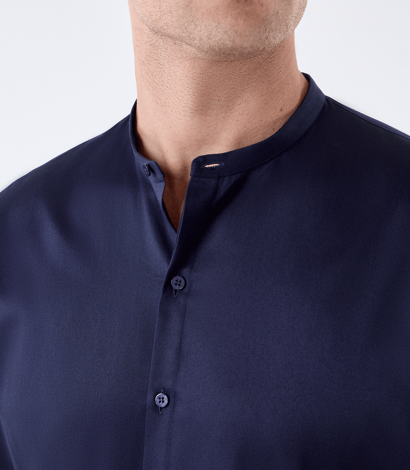 Camisa Gola Mao Vista Híbrida Azul – slide 4