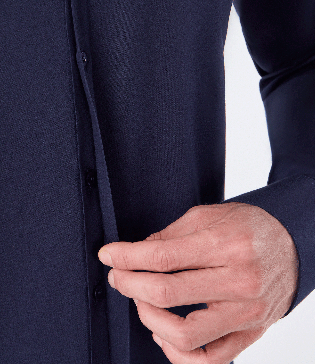 Camisa Gola Mao Vista Híbrida Azul – slide 5