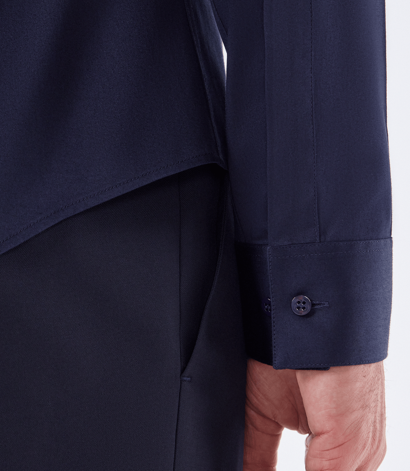 Camisa Gola Mao Vista Híbrida Azul – slide 6