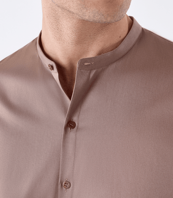 Camisa Gola Mao Vista Híbrida Marrom thumbnail 5