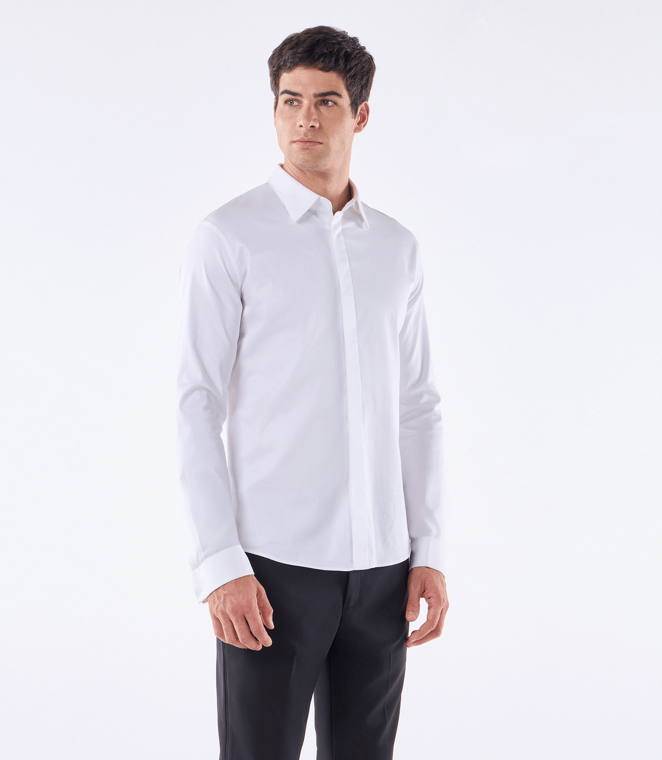 Camisa  de Smoking Vista Coberta Branco – slide 1