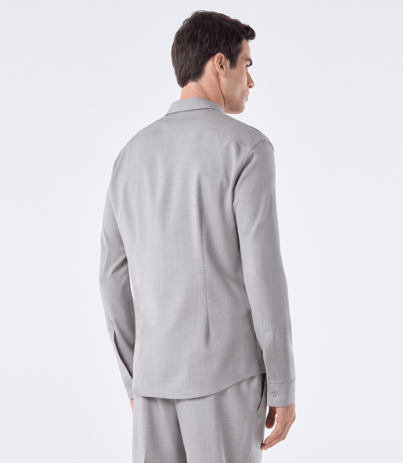 Camisa Social Manga Longa Bege – slide 3