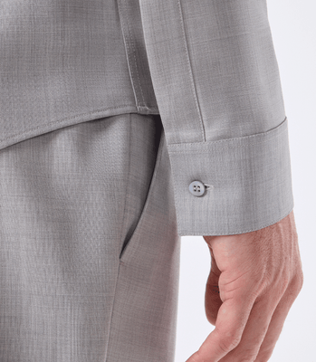 Camisa Social Manga Longa Bege thumbnail 5