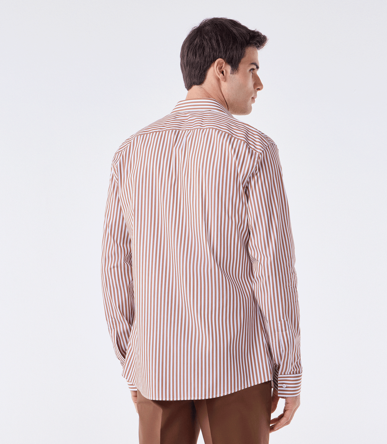 Camisa Manga Longa Maxi Marrom – slide 3