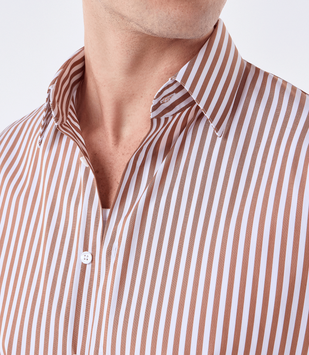 Camisa Manga Longa Maxi Marrom – slide 4