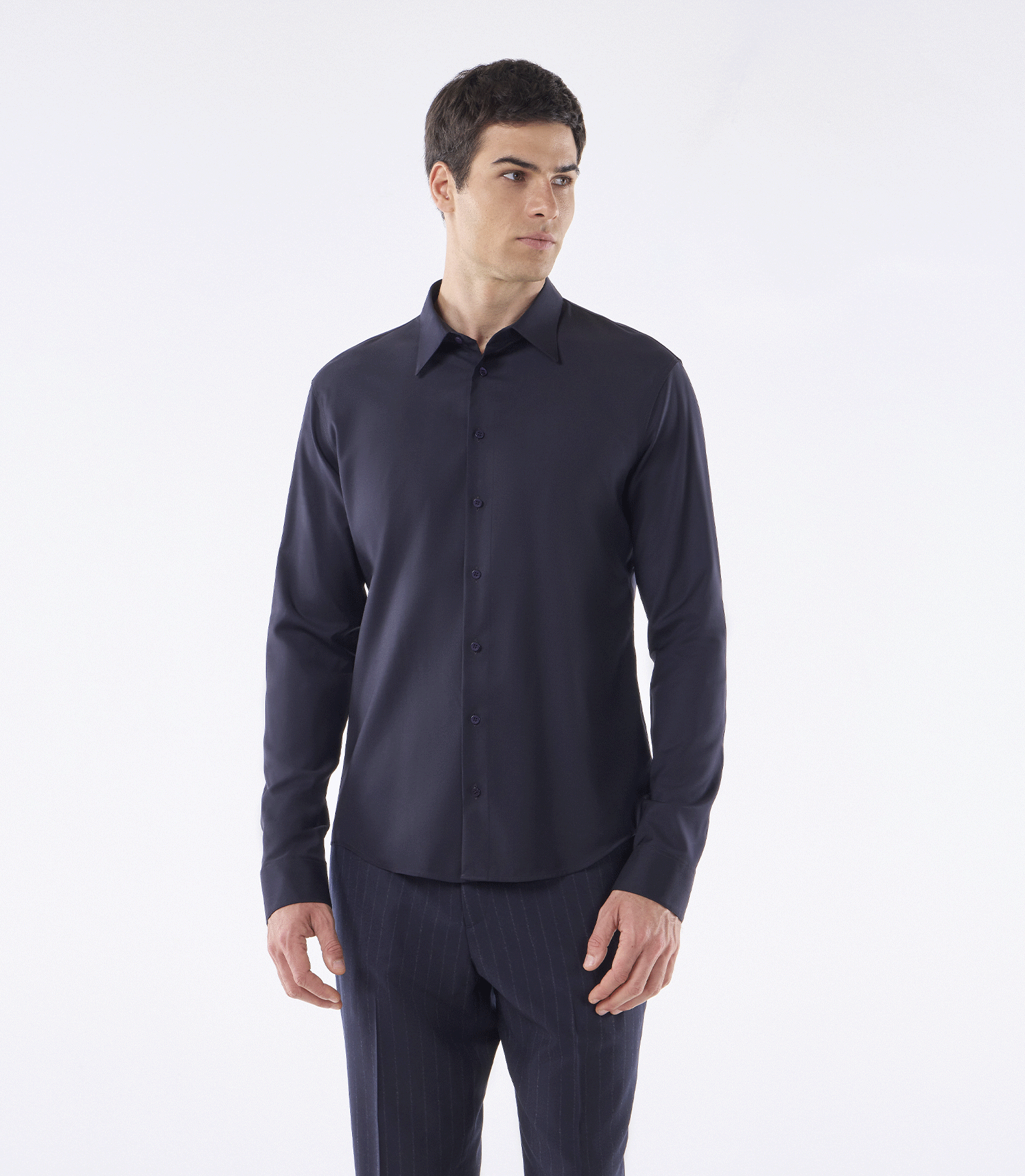 Camisa Manga Longa Tailor Air Lã Active Azul