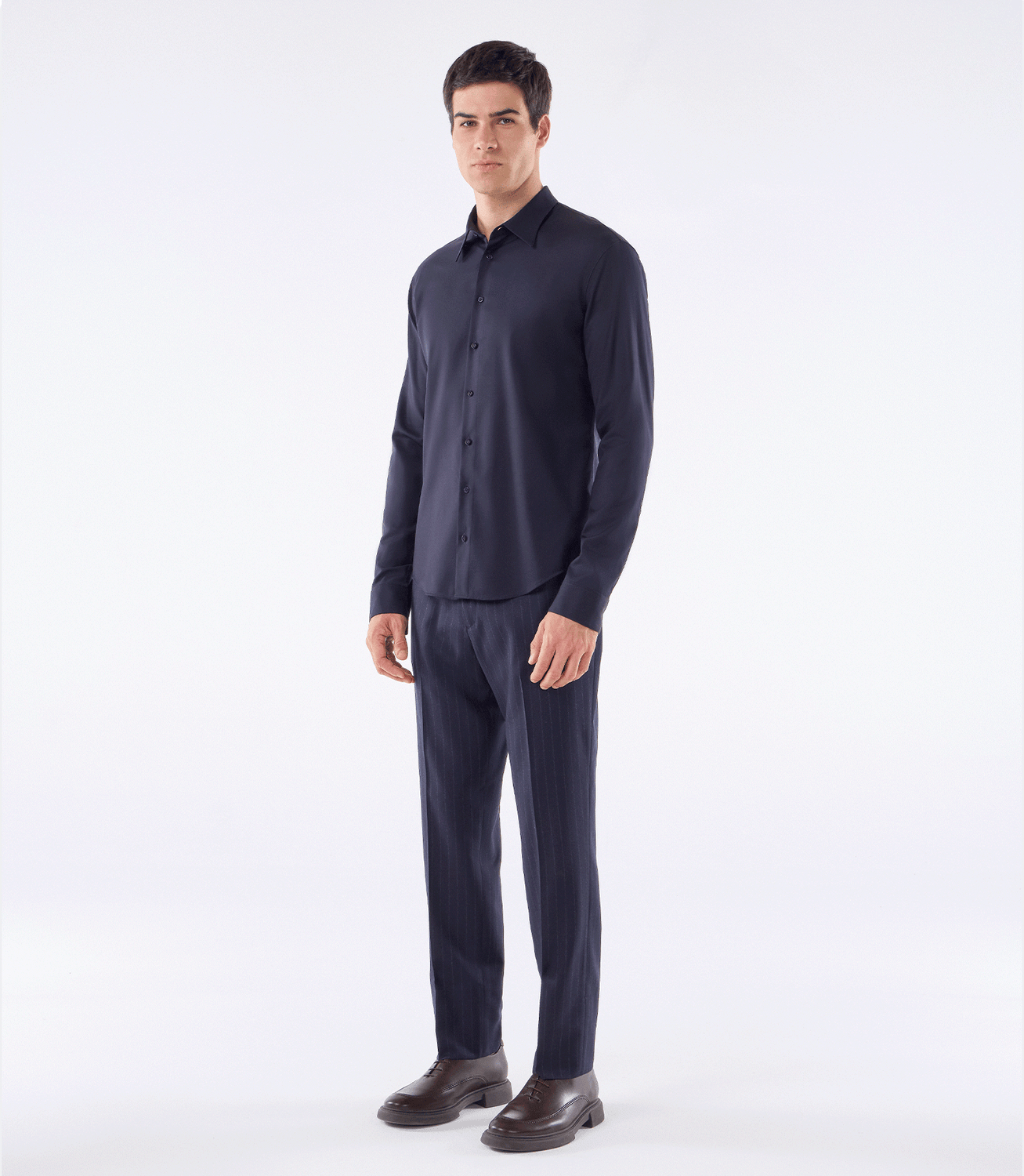 Camisa Manga Longa Tailor Air Lã Active Azul – slide 2