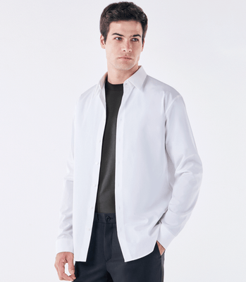Camisa Manga Longa Maxi Tailor Air Branco thumbnail 1