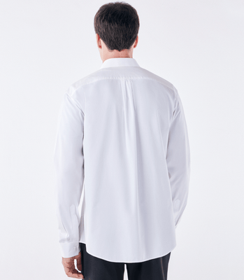 Camisa Manga Longa Maxi Tailor Air Branco thumbnail 3