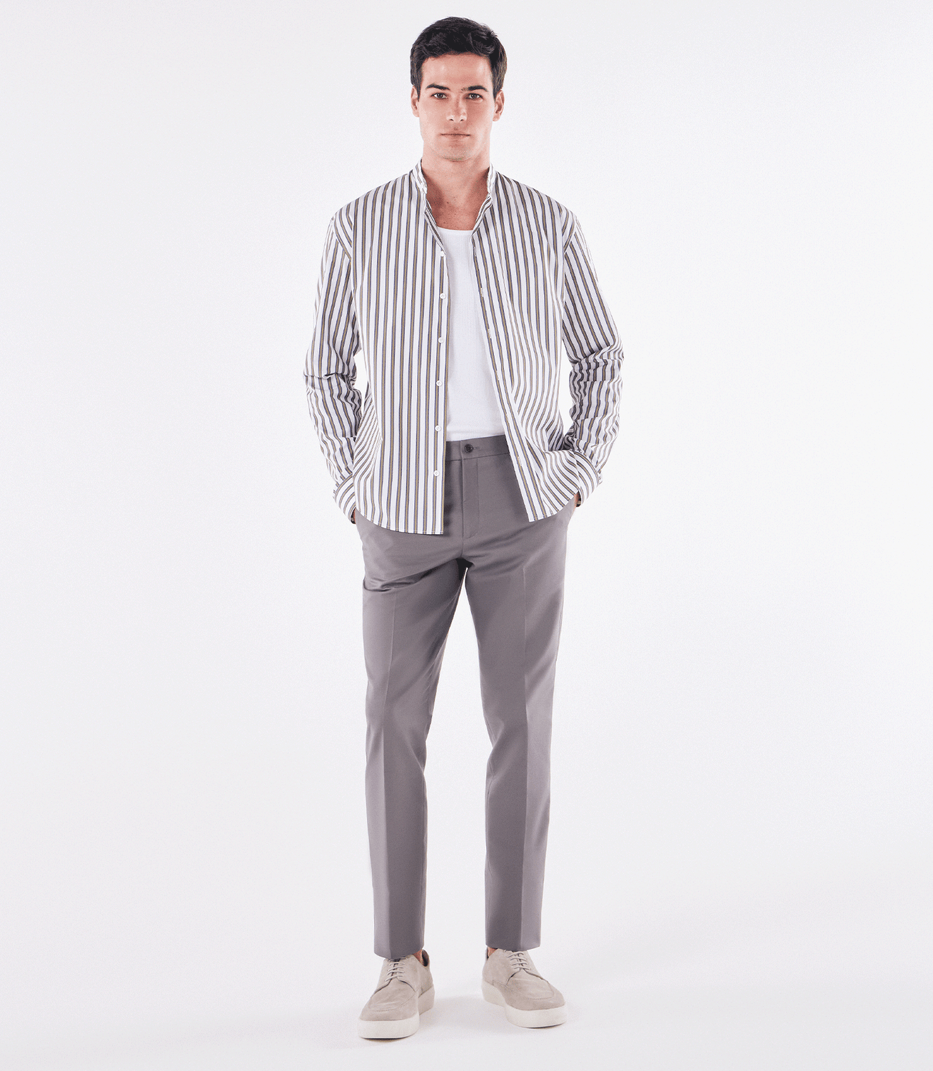 Camisa Manga Longa Maxi com Gola Mao Verde – slide 2