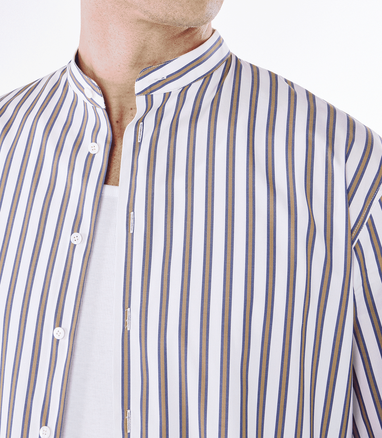 Camisa Manga Longa Maxi com Gola Mao Verde – slide 4