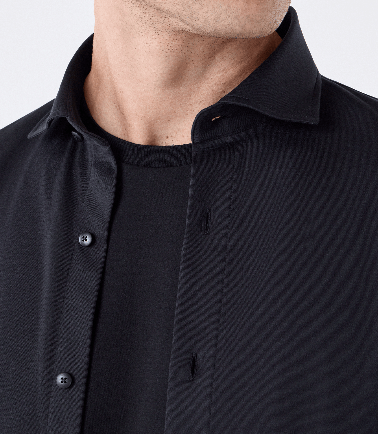Camisa Manga Longa de Malha Preto – slide 5