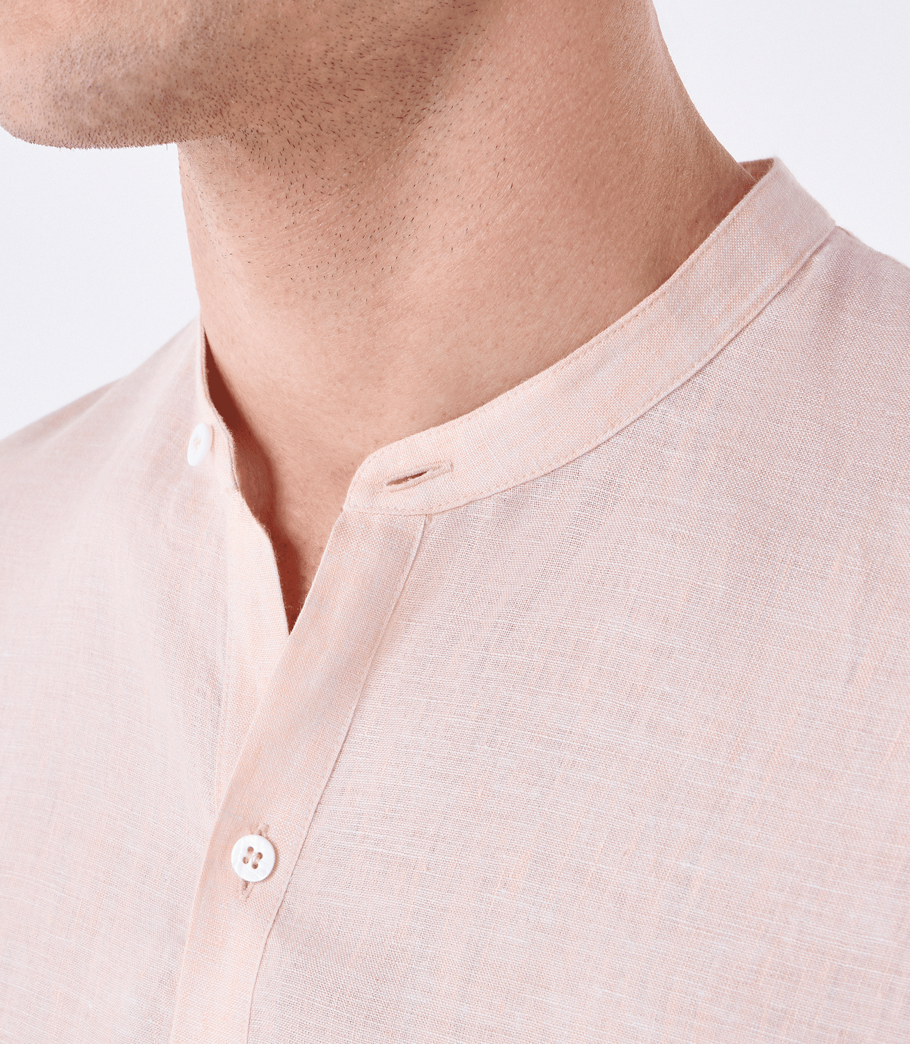 Camisa Linho Vista Alongada Laranja – slide 4