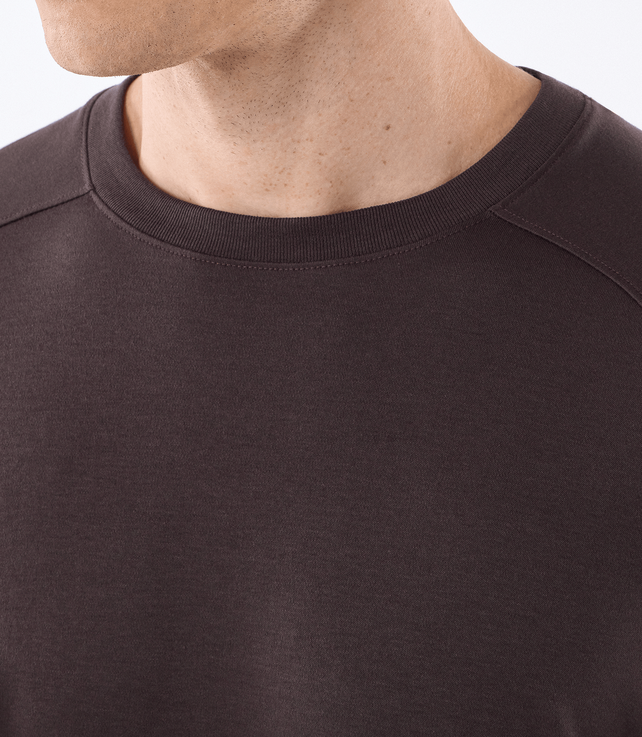 Camiseta Manga Longa Interloque 50/1 Recortes Marrom – slide 4