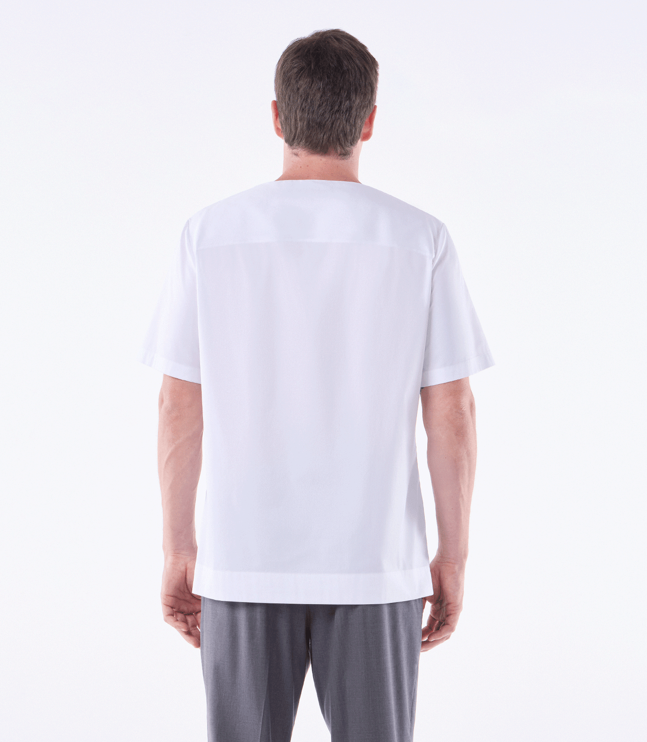 Camiseta Canoa Zíper no Ombro Branco – slide 3