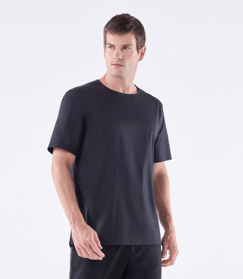 Camiseta Canoa Zíper no Ombro Preto thumbnail 1