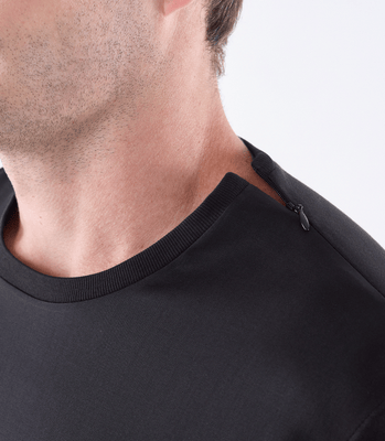 Camiseta Tailor Air Lã Active Zíper Preto thumbnail 4