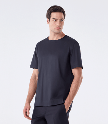 Camiseta Canoa com Zíper no Ombro Preto thumbnail 1