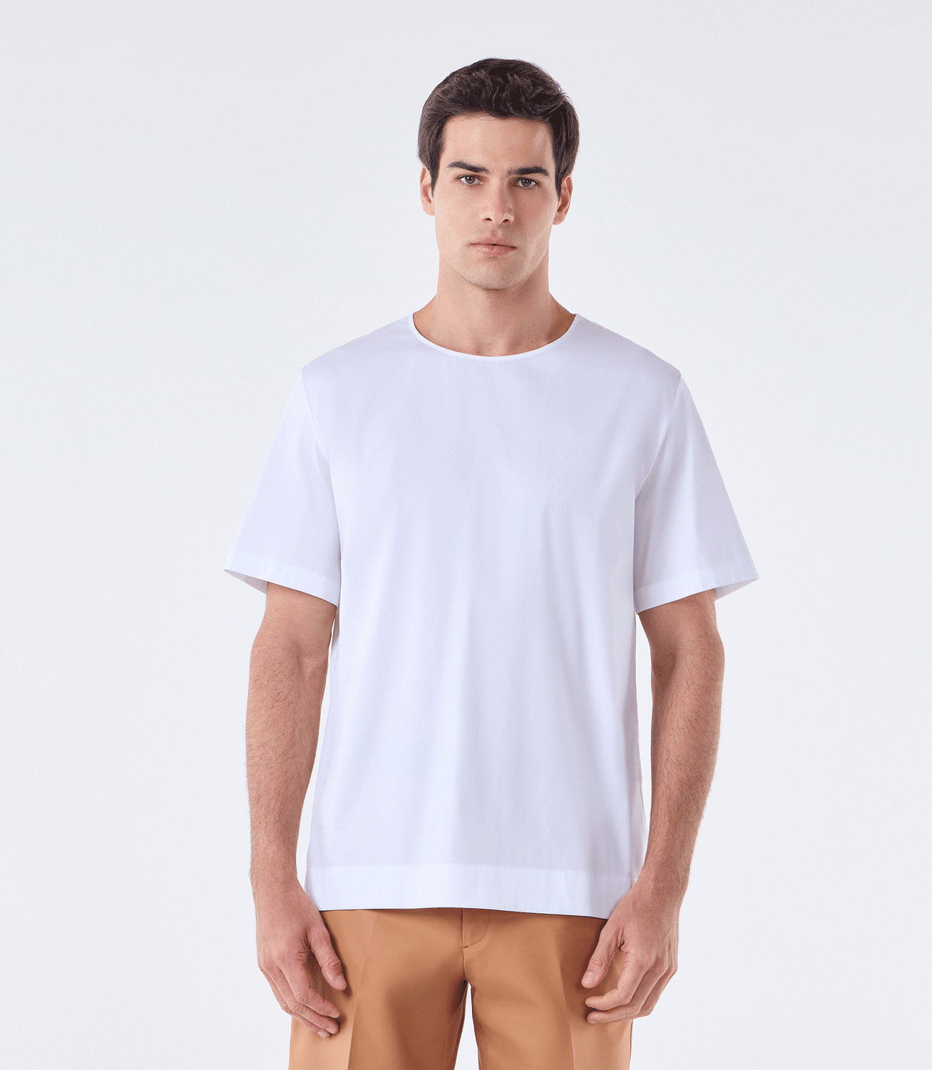 Camiseta Canoa com Zíper no Ombro Branco – slide 1