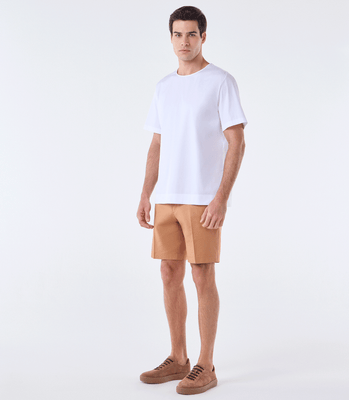 Camiseta Canoa com Zíper no Ombro Branco thumbnail 2