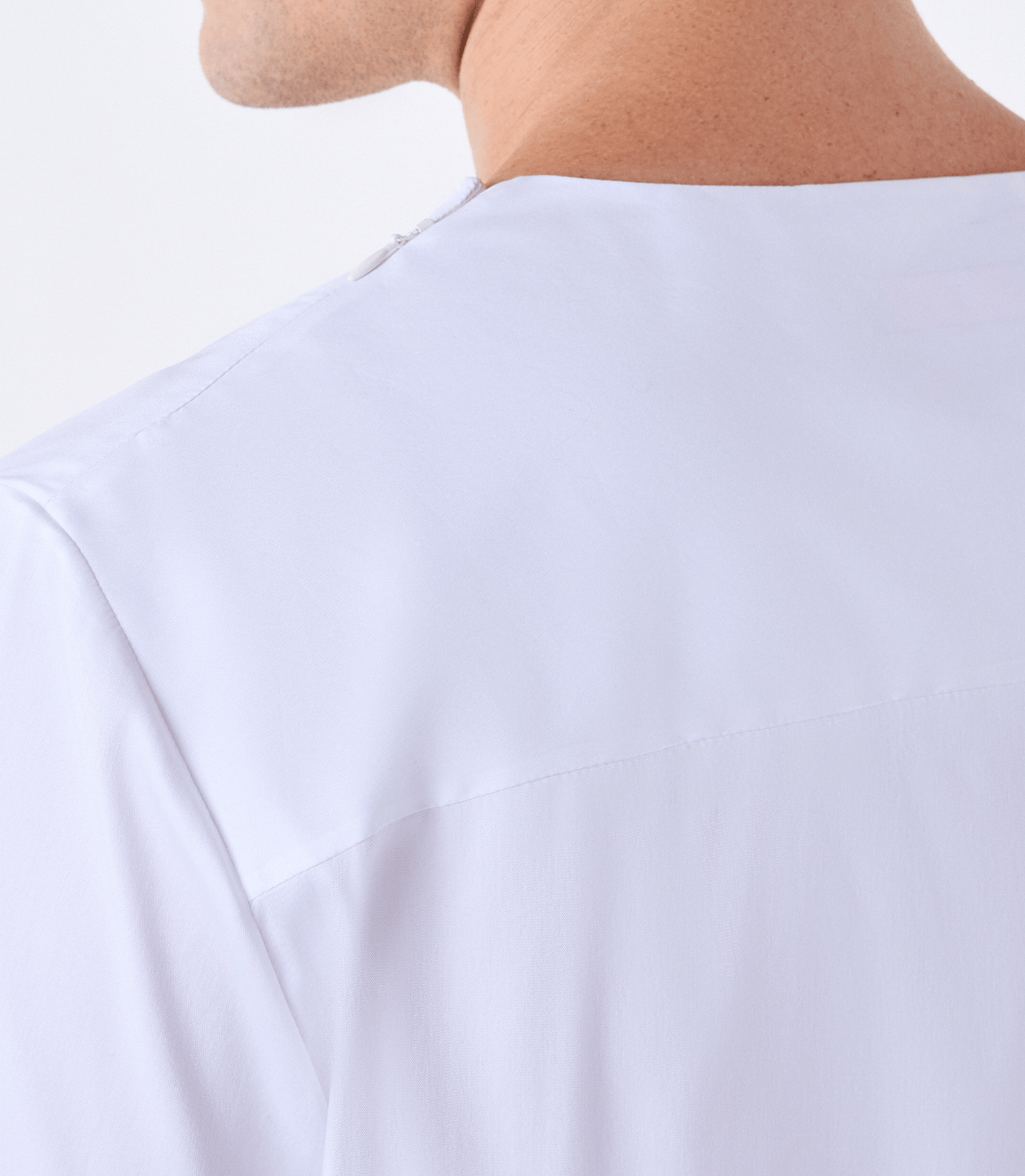 Camiseta Canoa com Zíper no Ombro Branco – slide 6