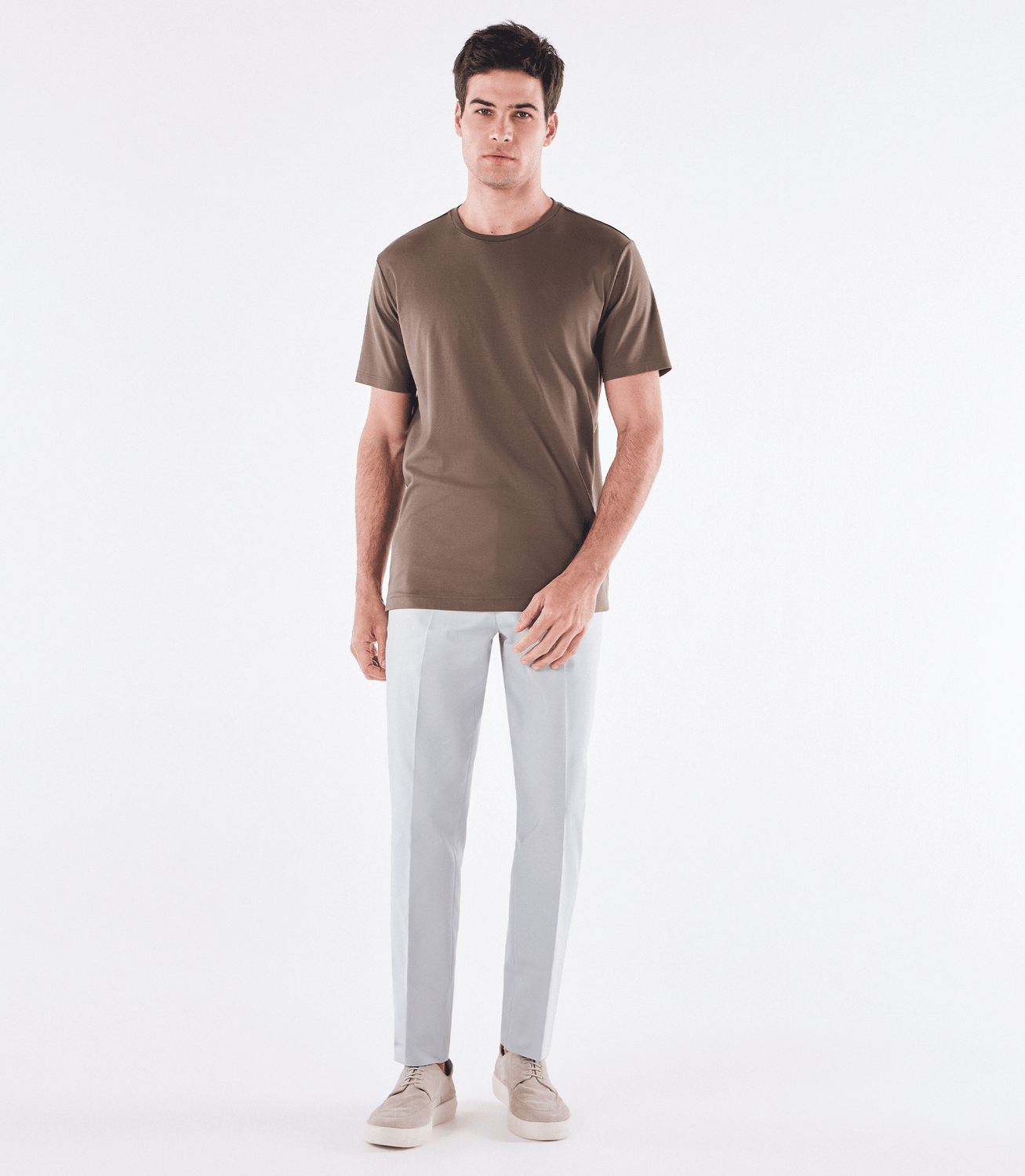 Camiseta Interloque Fio 140 Marrom – slide 2
