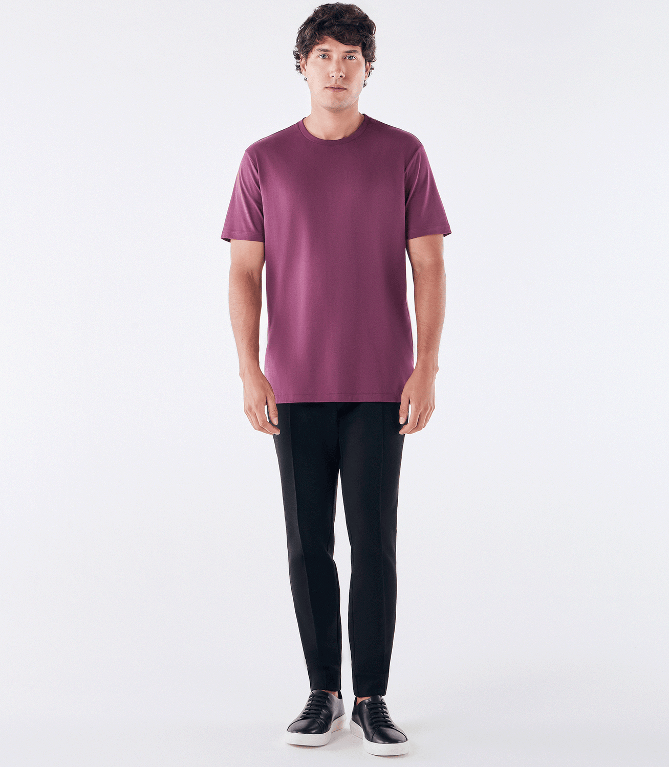 Camiseta Interloque Fio 140 Vinho – slide 2