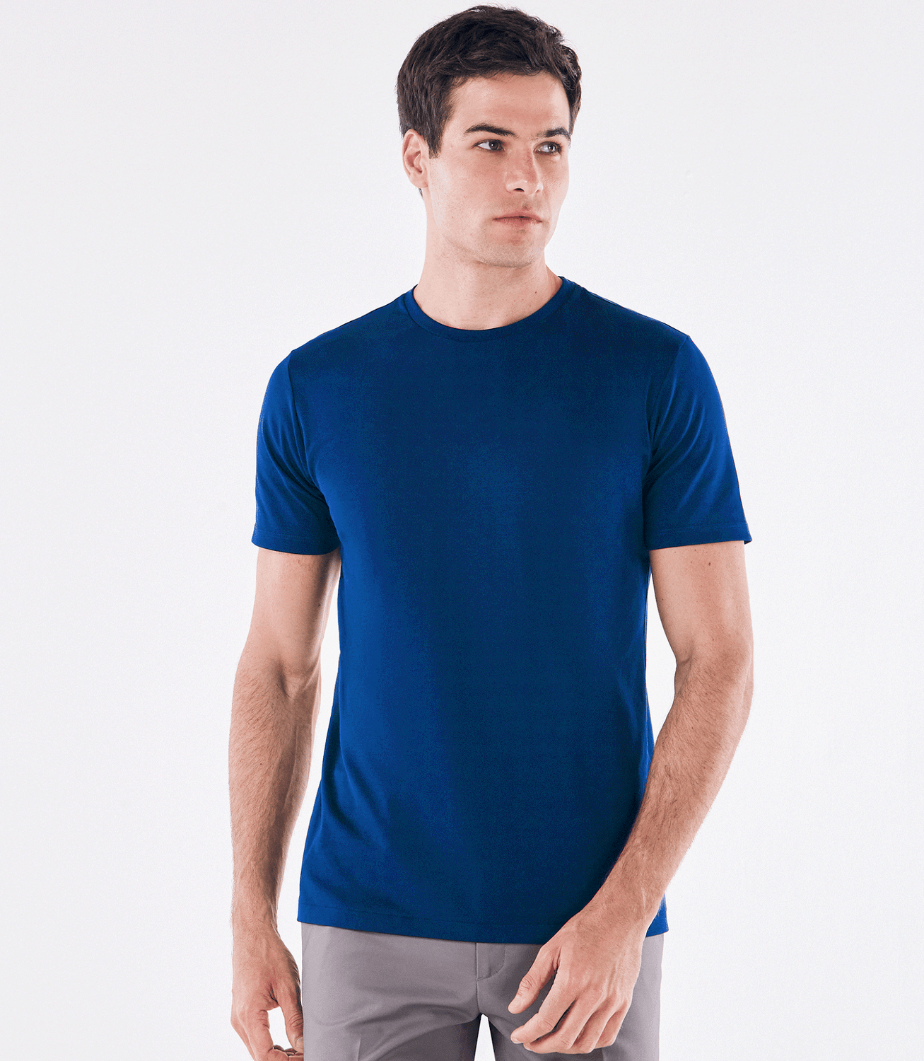 Camiseta Interloque Fio 140 Azul – slide 1
