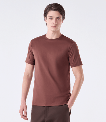 Camiseta Interloque Fio 140 Marrom thumbnail 1
