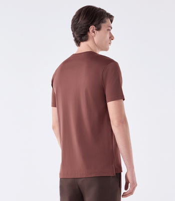 Camiseta Interloque Fio 140 Marrom thumbnail 3
