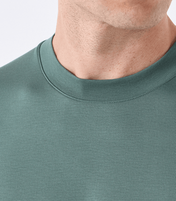 Camiseta Pima Interloque Gola Média Verde thumbnail 4