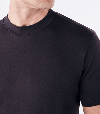 Camiseta Pima Interloque Gola Média Marrom thumbnail 4