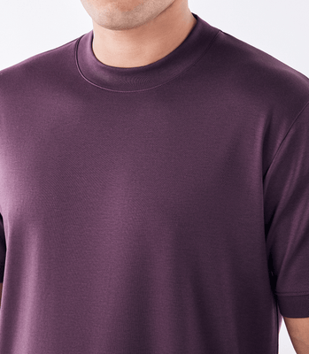 Camiseta Pima Interloque Gola Média Roxo thumbnail 4
