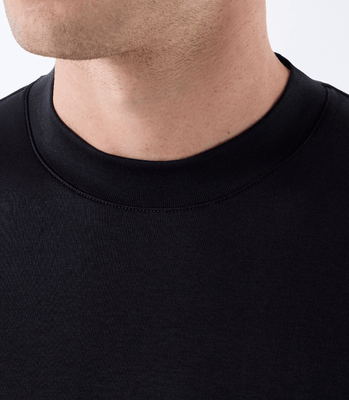 Camiseta Pima Interloque Gola Média Preto thumbnail 5