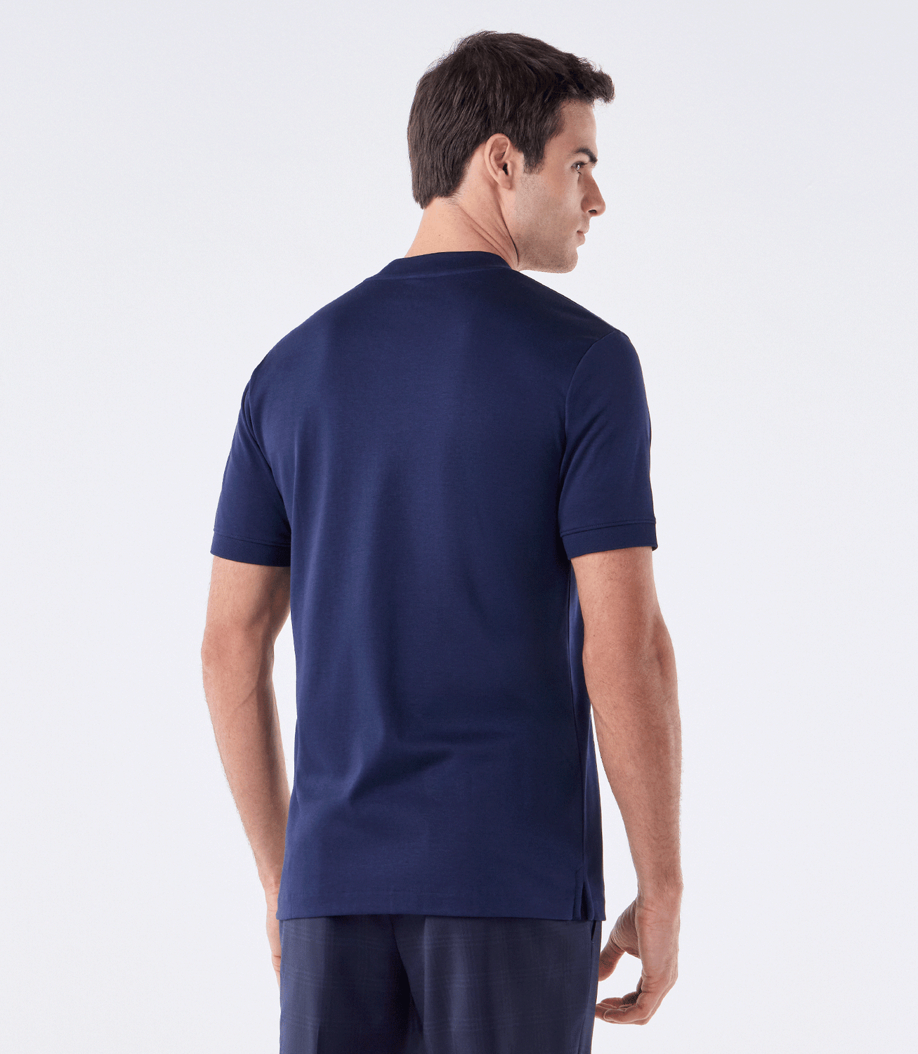 Camiseta Pima Interloque Gola Média Azul – slide 3