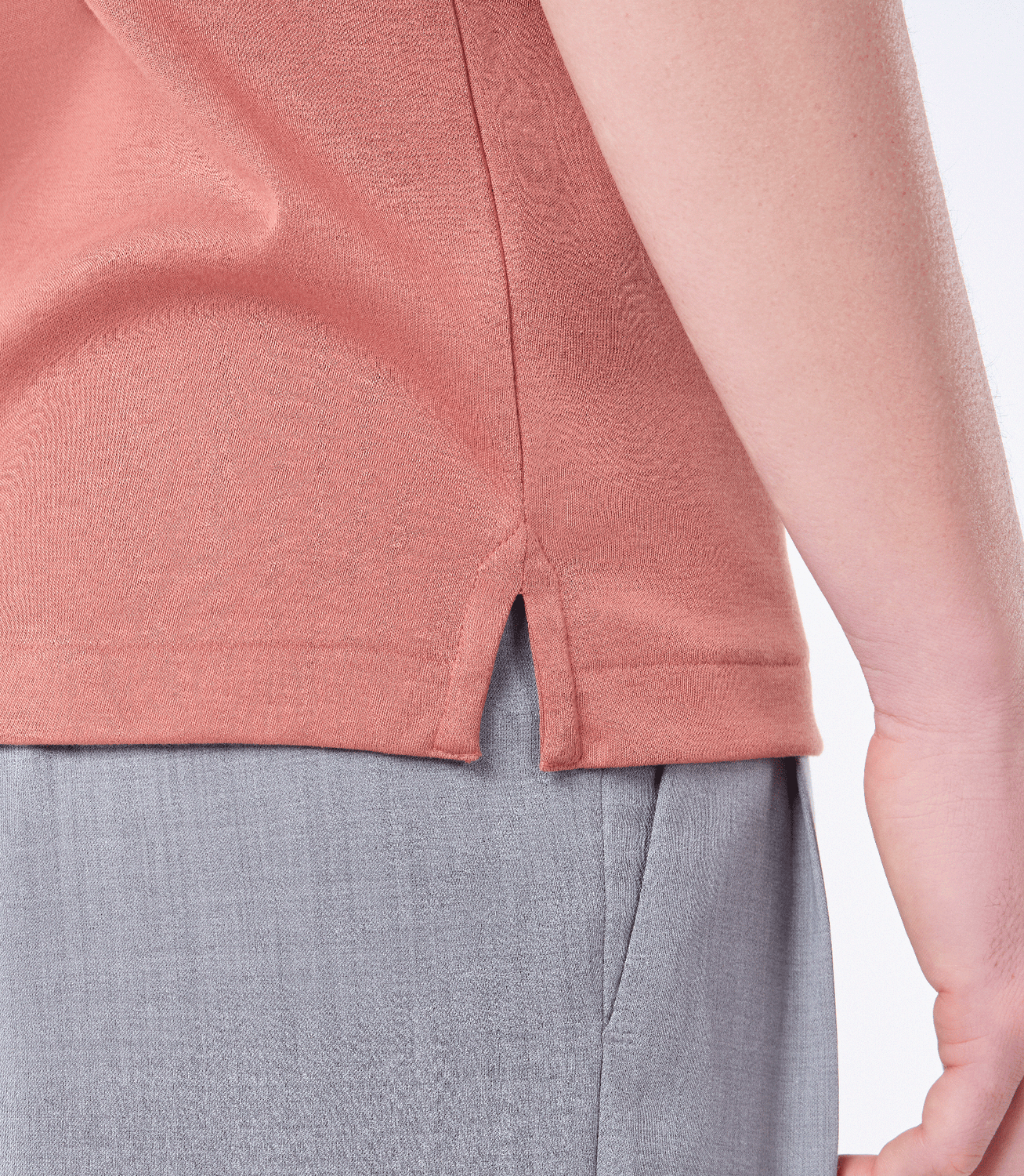 Camiseta Pima Interloque Gola Média Marrom – slide 5