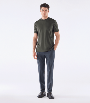 Camiseta Pima Interloque Gola Média Verde thumbnail 2